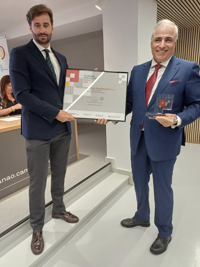 Premios ‘Pyme del Año 2024’ Huelva: Professional Media Technologies S.L. (Alfalite)